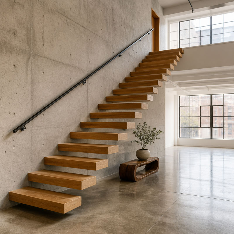 Escalera flotante 