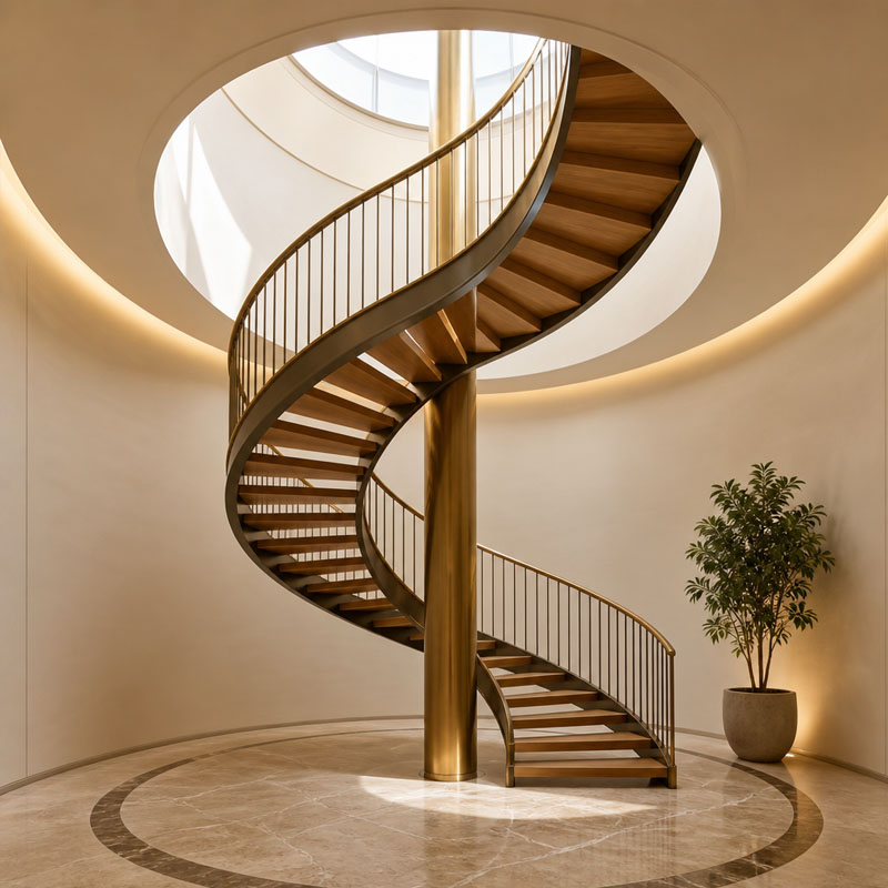 Escalera espiral personalizada 