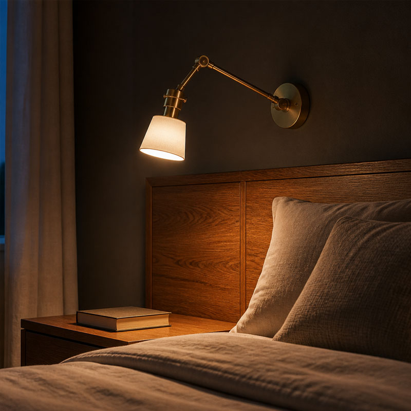 Luz de lectura de cama personalizada 