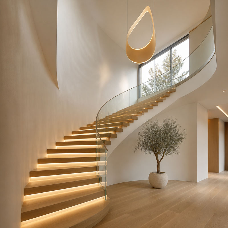 Escalera curva 